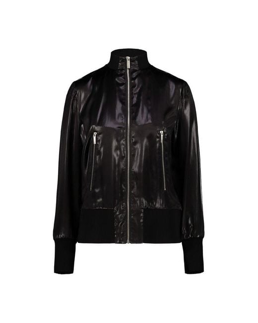 SAPIO Black N13 Zipped Bomber Jacket