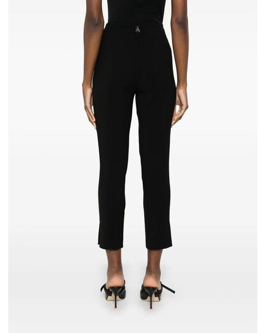 Patrizia Pepe Black Fly-Motif Trousers