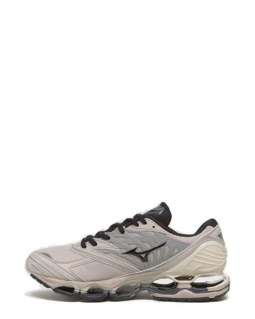 Mizuno Gray Wave Prophecy Ls Lace-Up Sneakers for men