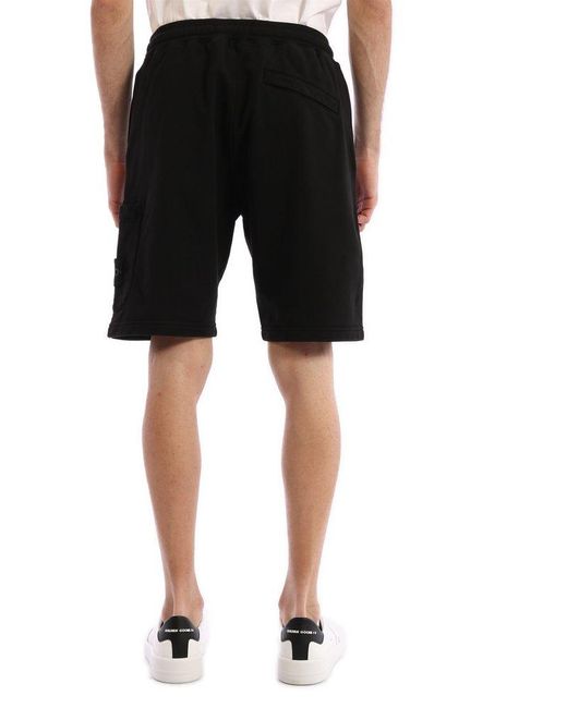 Stone Island Black Bermuda Shorts for men