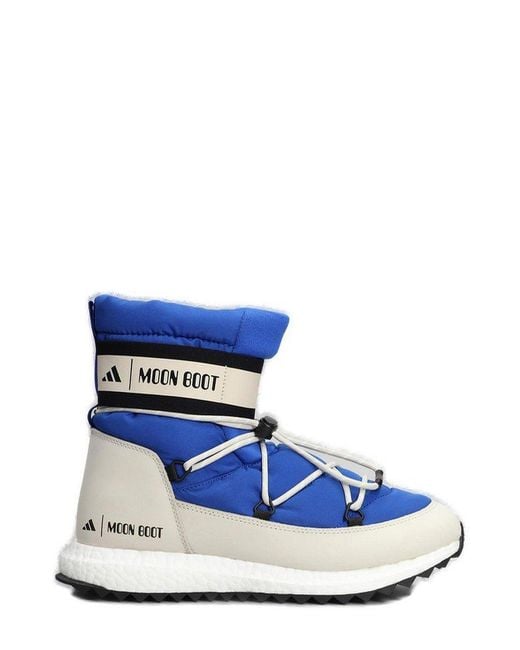 Adidas Blue X Moon Boot Moonboost High Shoes for men