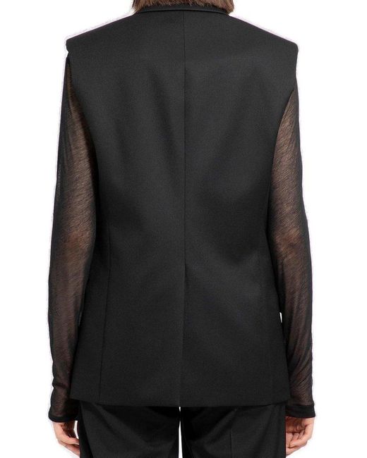 Helmut Lang Black Waistcoats