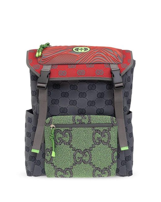 Gucci Green Backpack With Monogram for men