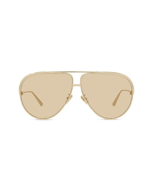 Dior Natural Aviator Frame Sunglasses