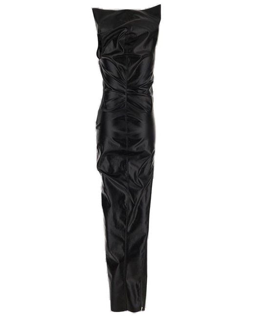 Rick Owens Black Athena Gown Dress