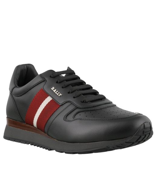 bally men's astel trainspotting leather runner sneakers