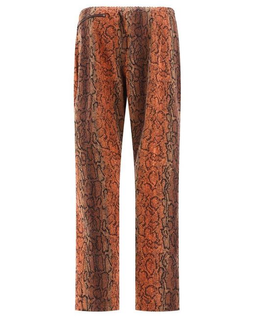 Needles Brown Track Trousers for men