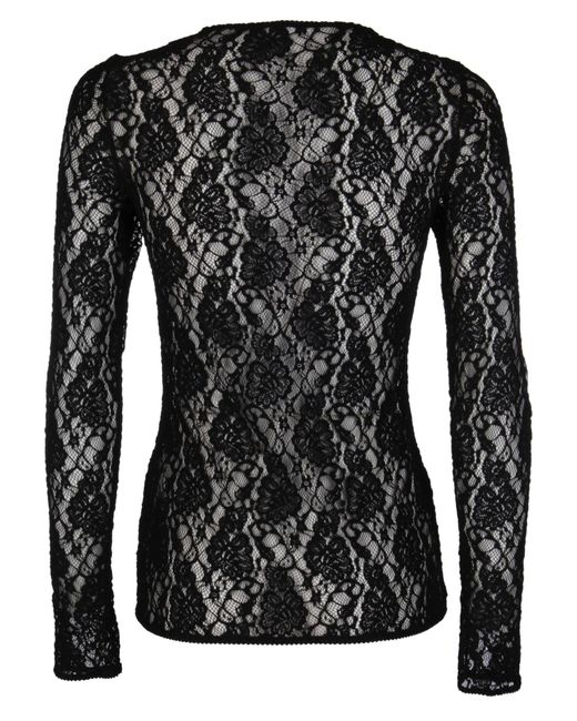 Dolce & Gabbana Lace Top - It42 / Black - Lyst