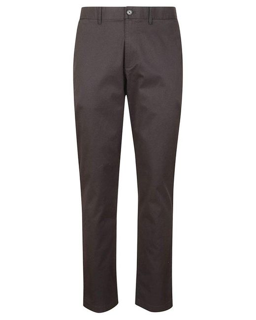 Michael Kors Gray Logo Embroidered Straight-leg Pants for men