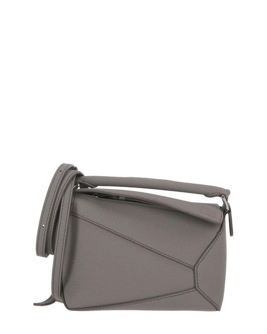 Loewe Gray Puzzle Mini Shoulder Bag