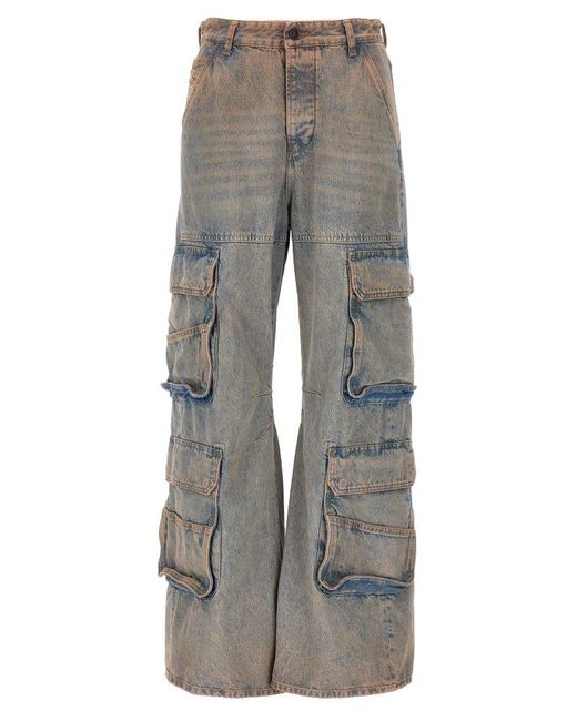 DIESEL Gray 1996 D-sire 0kiai Straight Leg Jeans