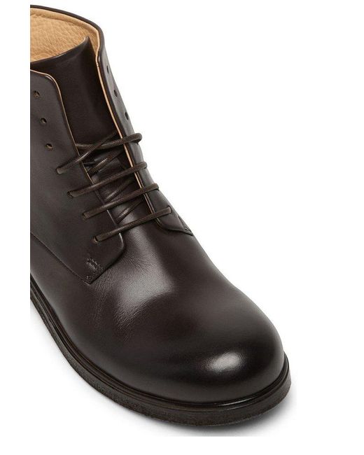 Marsèll Brown Zucca Media Lace-up Ankle Boots