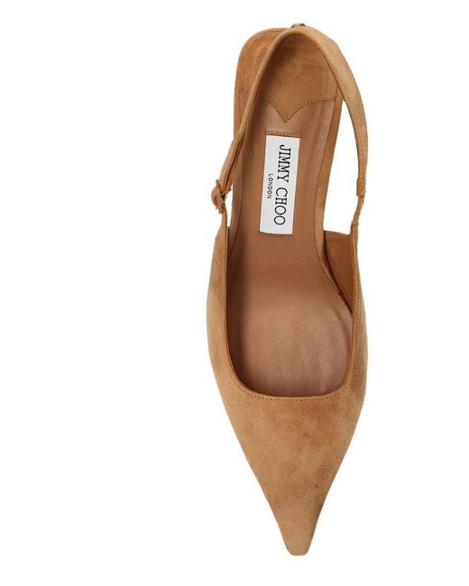 Jimmy Choo Brown Amel 50 Pumps