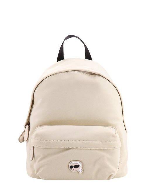Karl Lagerfeld Backpack in Natural | Lyst