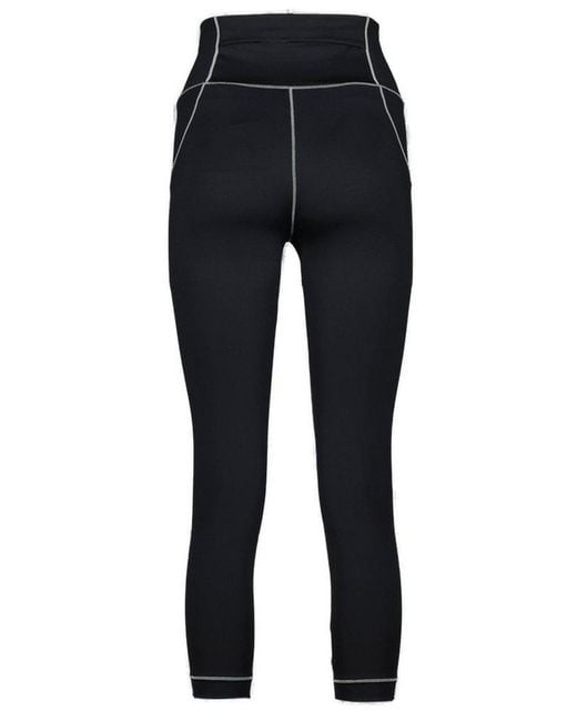 Moncler Blue Logo Detailed Leggings