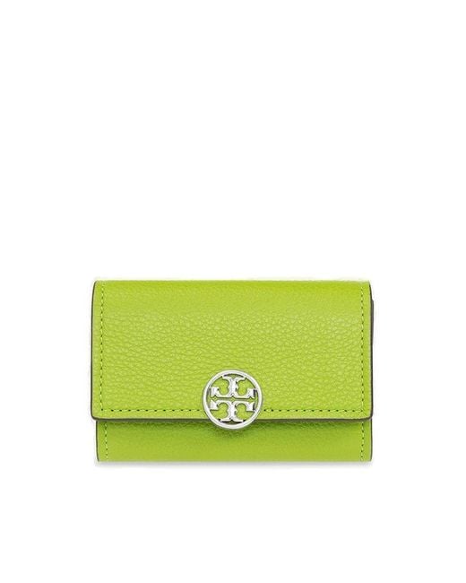 Tory Burch Green Leather Wallet