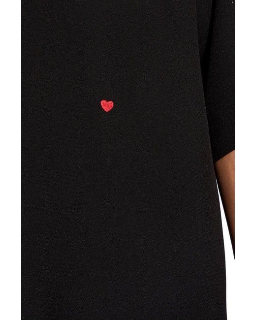 Moschino Black Oversize T-shirt, for men