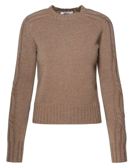 Max Mara Brown Mud Cashmere Sweater