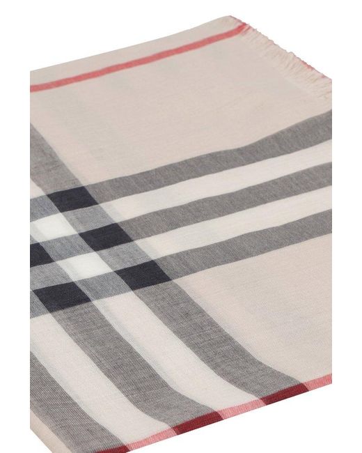 Burberry Multicolor Wool And Silk Scarf