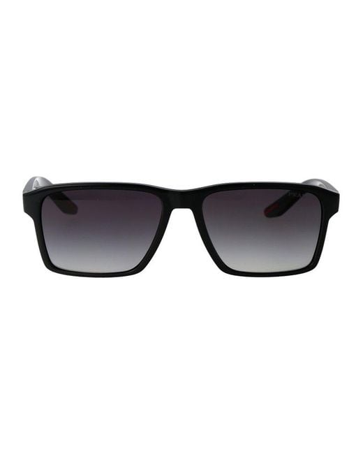 Prada Black Rectangular Frame Sunglasses for men
