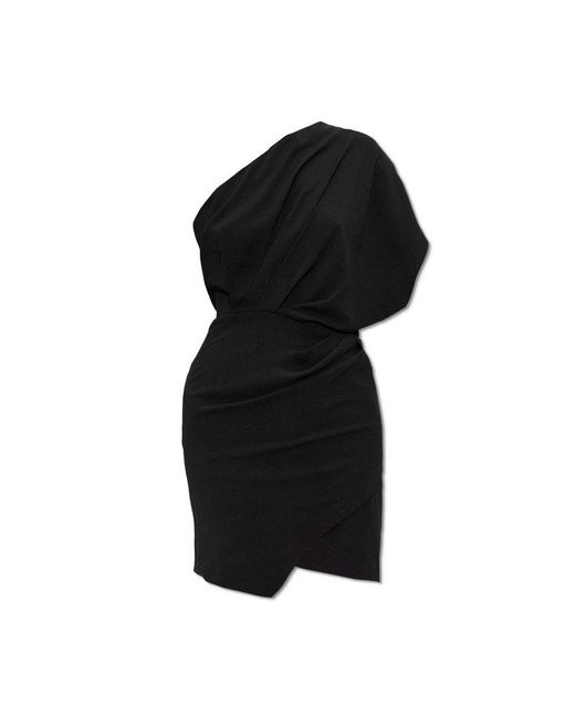 IRO Black 'camelia' One-shoulder Dress,