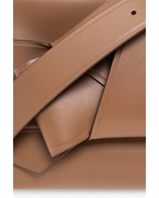 Acne Brown Musubi Leather Shoulder Bag