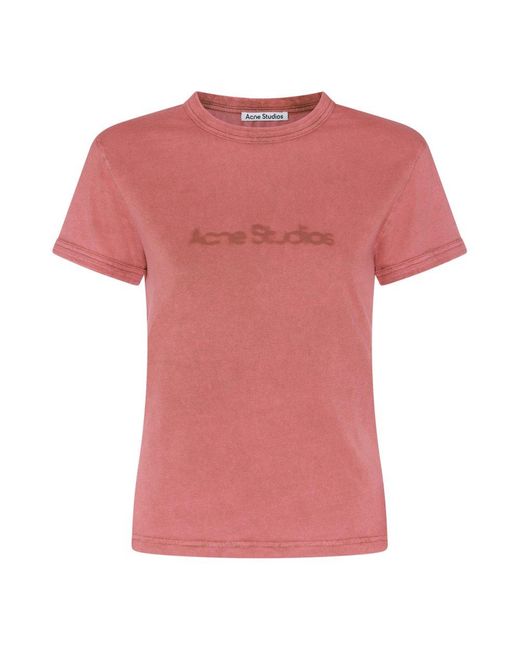 Acne Pink T-Shirts And Polos