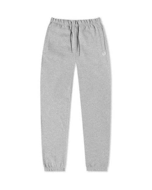 Fred Perry Gray Drawstring Loopback Sweatpants for men