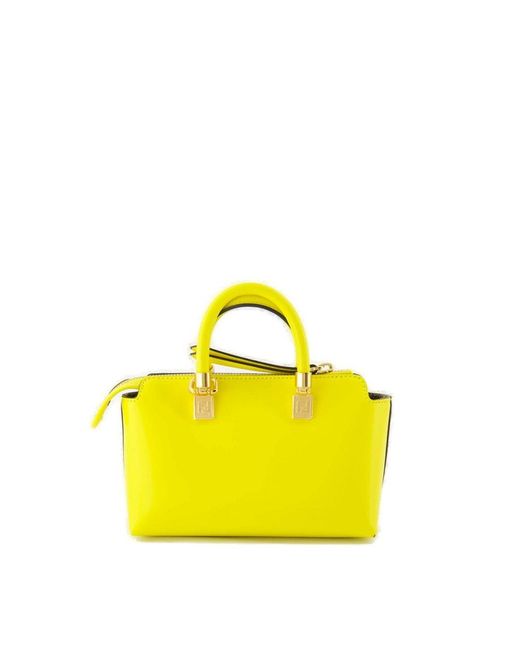 Fendi Yellow By The Way Mini Tote Bag