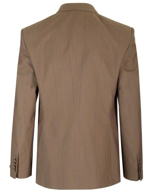 Burberry Brown Double Breasted Tailored Blazer for men