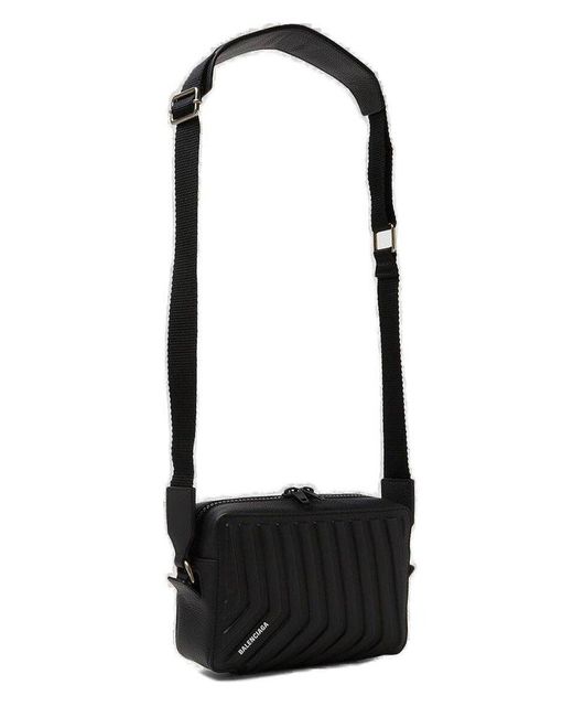 Balenciaga Black Car Camera Crossbody Bag for men