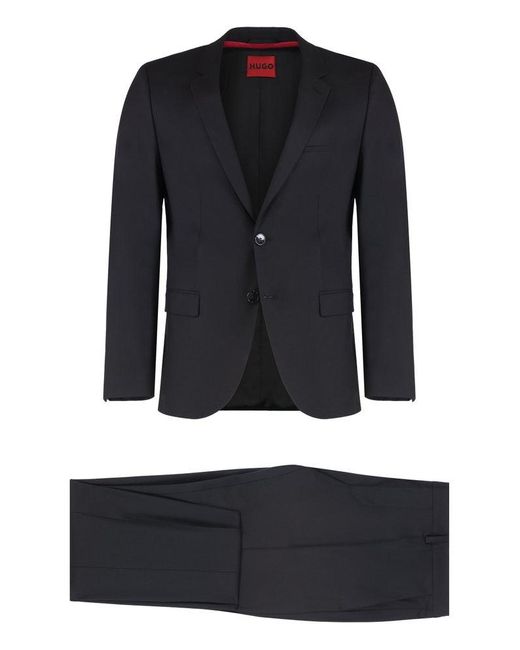 Boss Black Stretch Extra-Slim-Fit Suit for men