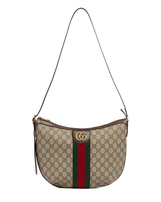 Gucci Natural Web Detailed Ophidia Medium Shoulder Bag for men