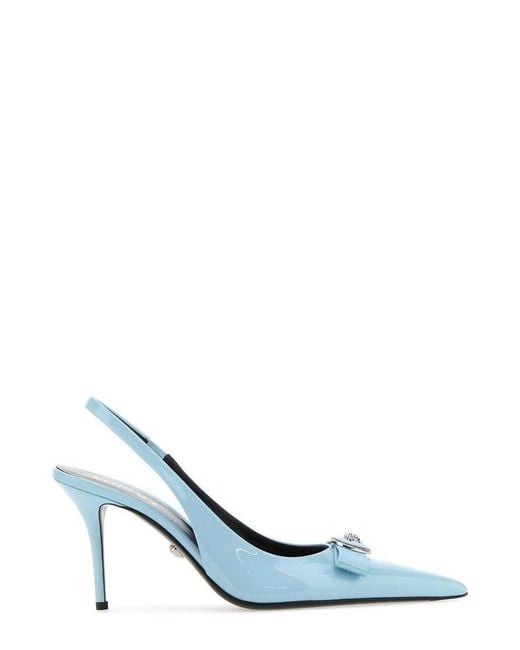 【関税込み】Versace ブルー サテン Gianni Ribbon Low ミュール VERSACE on X: 