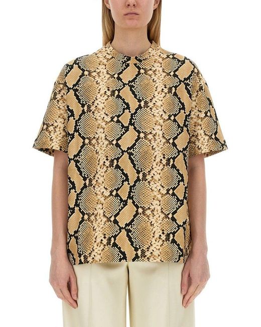 Jil Sander Natural Oversize Cotton T-Shirt
