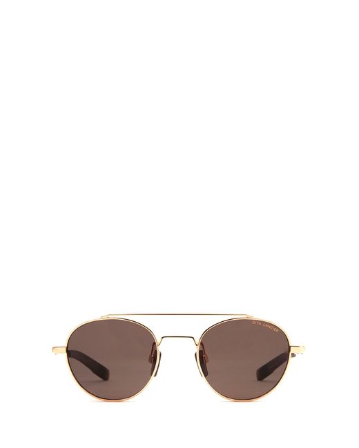 Dita Eyewear Metallic Round Frame Sunglasses