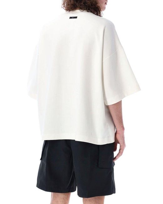 Nike White Sportswear Tech Fleece Reimagined Short-sleeved Sweatshirt for men