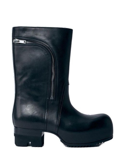 Rick Owens Hollywood Bauhaus Ballast Boots in Blue for Men