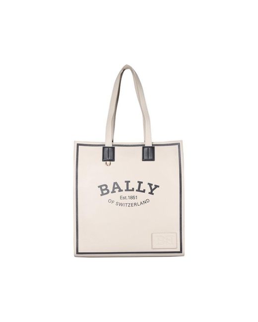 Bally Crystalia Tote Bag in Natural | Lyst