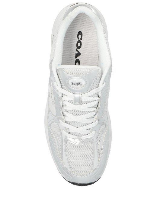 COACH White Sport Shoes `C301` for men