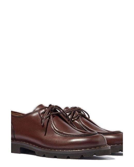 Scarosso Brown Damiano Lace-up Derby Shoes for men