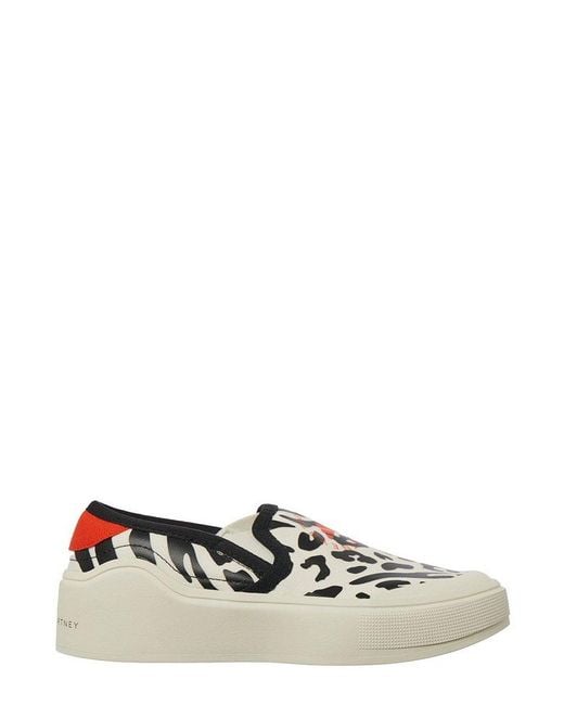 Adidas By Stella McCartney White Court Slip-on Sneakers