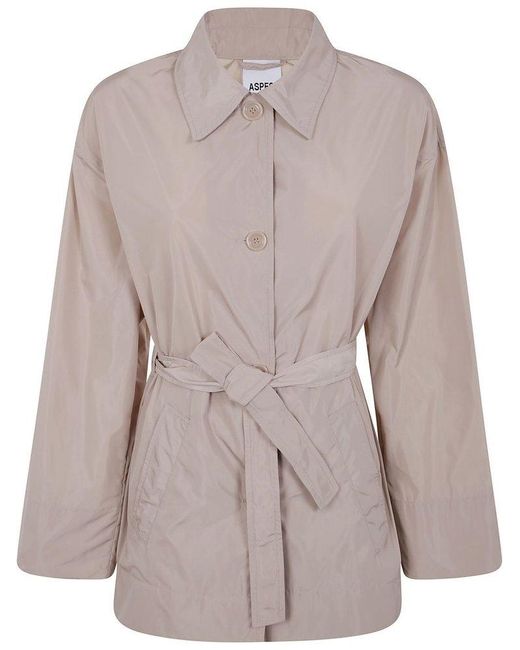 Aspesi Natural Belted Jacket