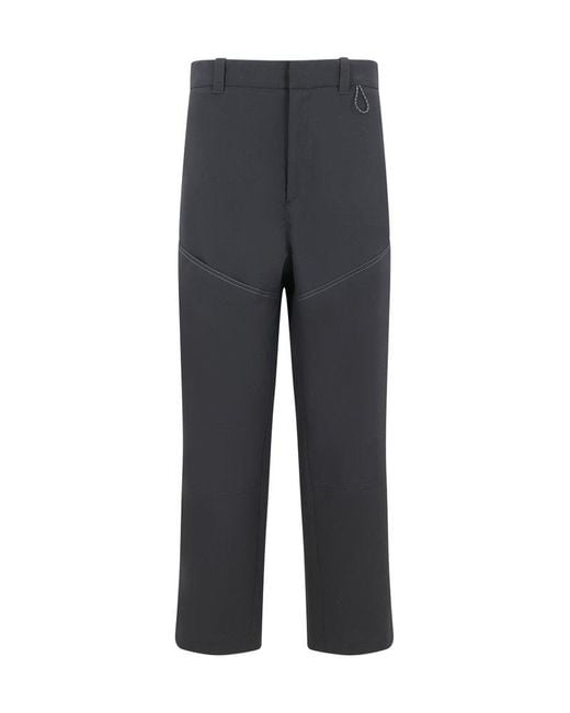 OAMC Gray Shasta Straight-leg Stitch-detailed Trousers for men