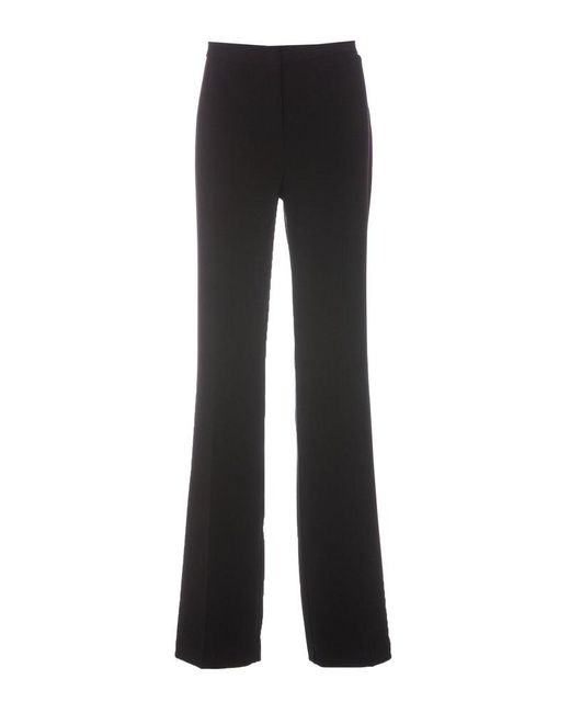 Pinko Black High-Waist Straight-Leg Trousers