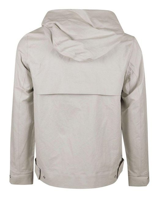 K-Way Gray Kaya Concealed Fastened Hooded Jacket for men