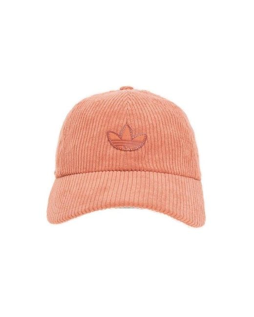 Adidas Originals Pink Logo Patch Corduroy Cap