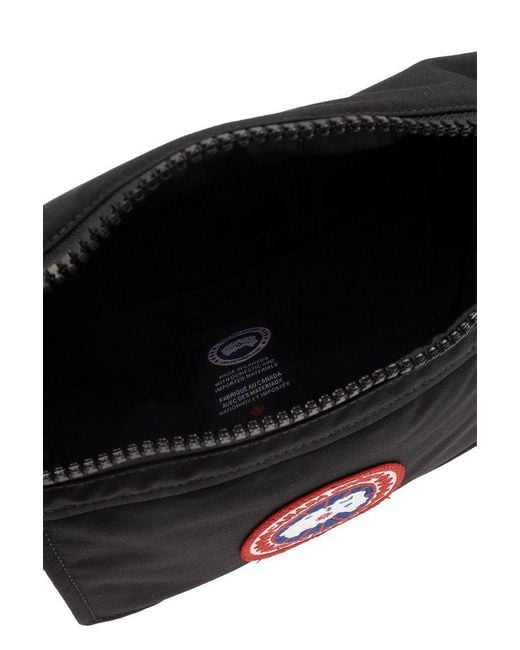 Canada Goose Black Belt Bag With Logo,