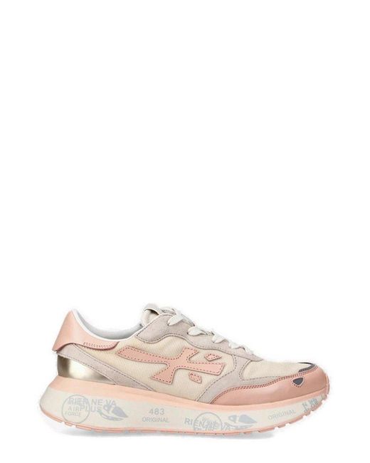 Premiata Pink Lauryn Var Lace-Up Sneakers