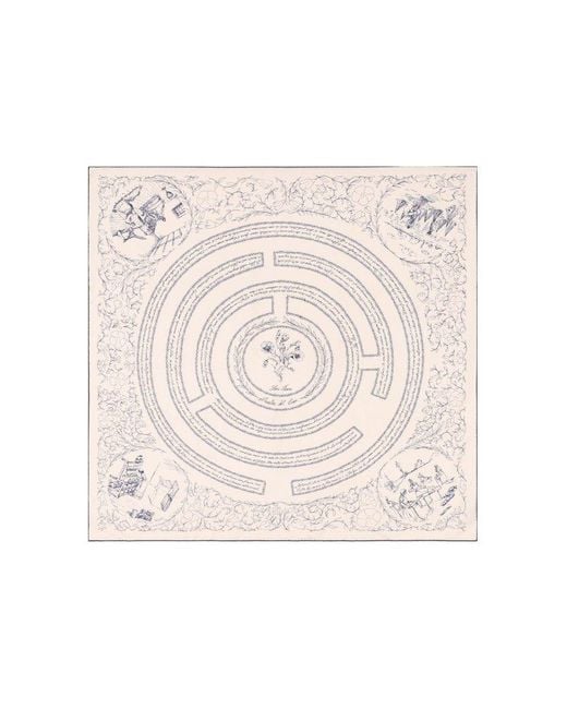 Loro Piana Natural Pattern-Printed Scarf